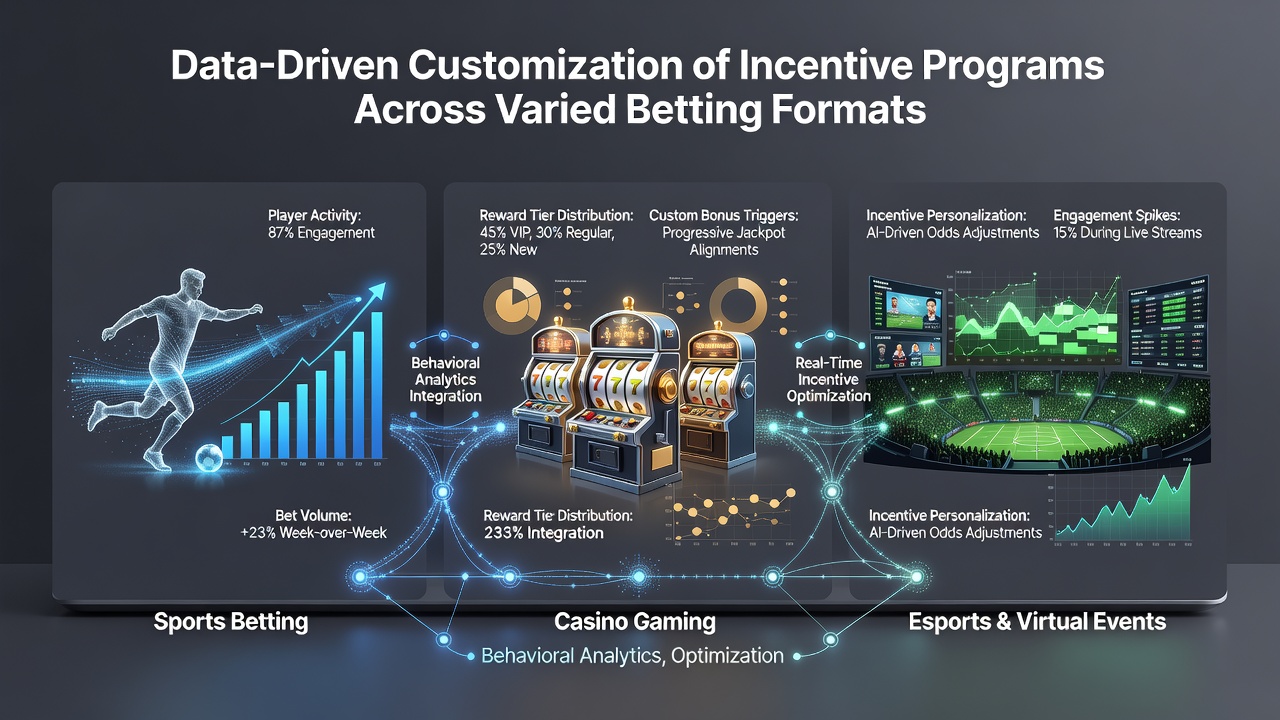 Player journey map illustrating customized incentives moving between sports betting, casino, and poker formats