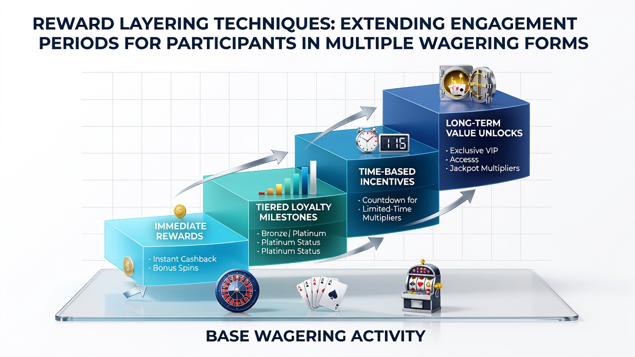 Graph displaying extended engagement metrics from multi format reward layering