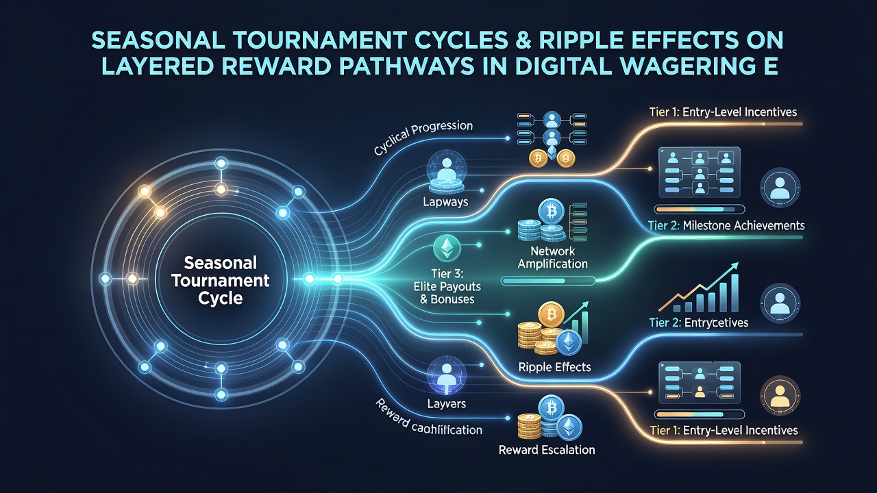 Ripple effects of tournament cycles on layered reward pathways in online wagering platforms